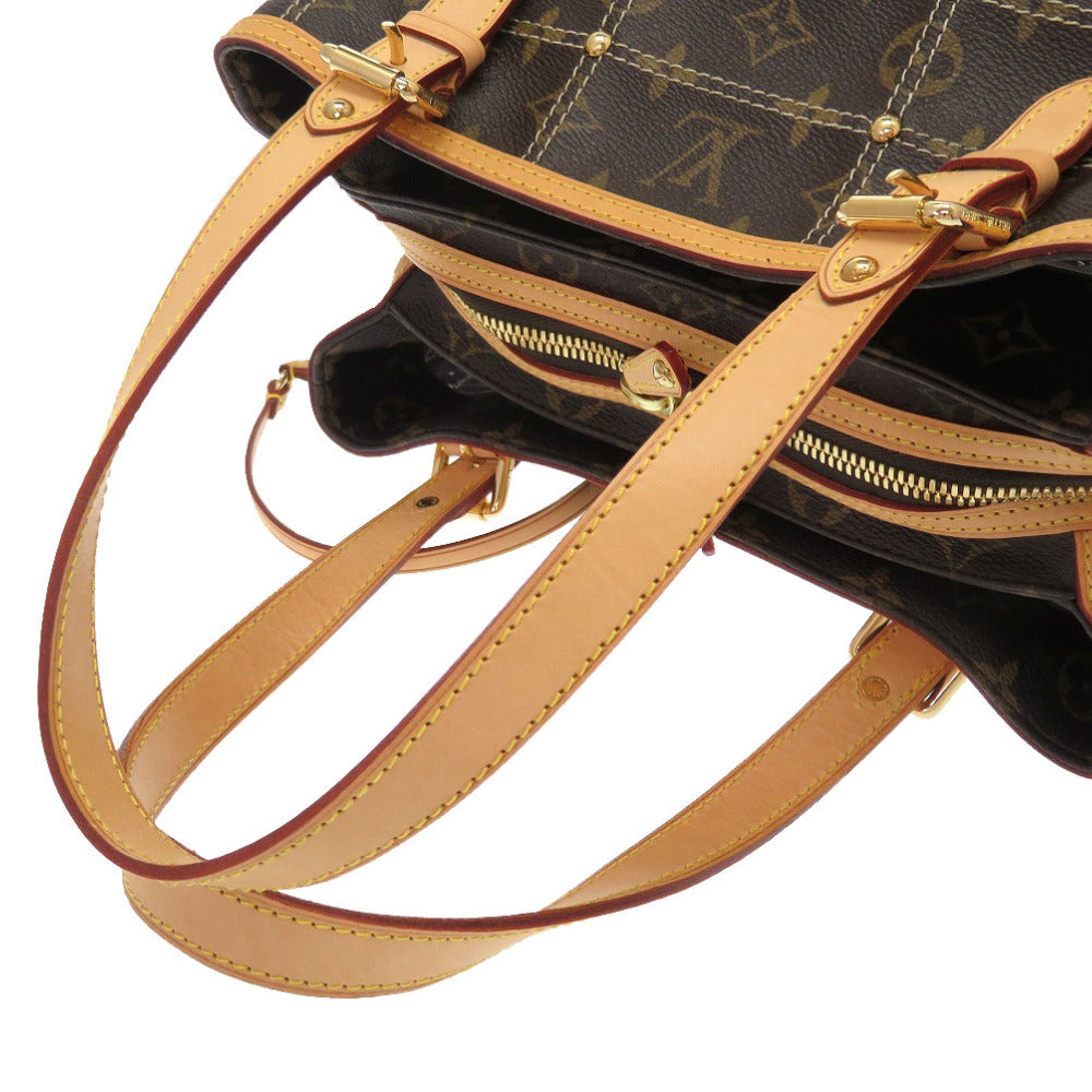 LOUIS VUITTON Handbag Monogram canvas Brown Monogram Rivette Women