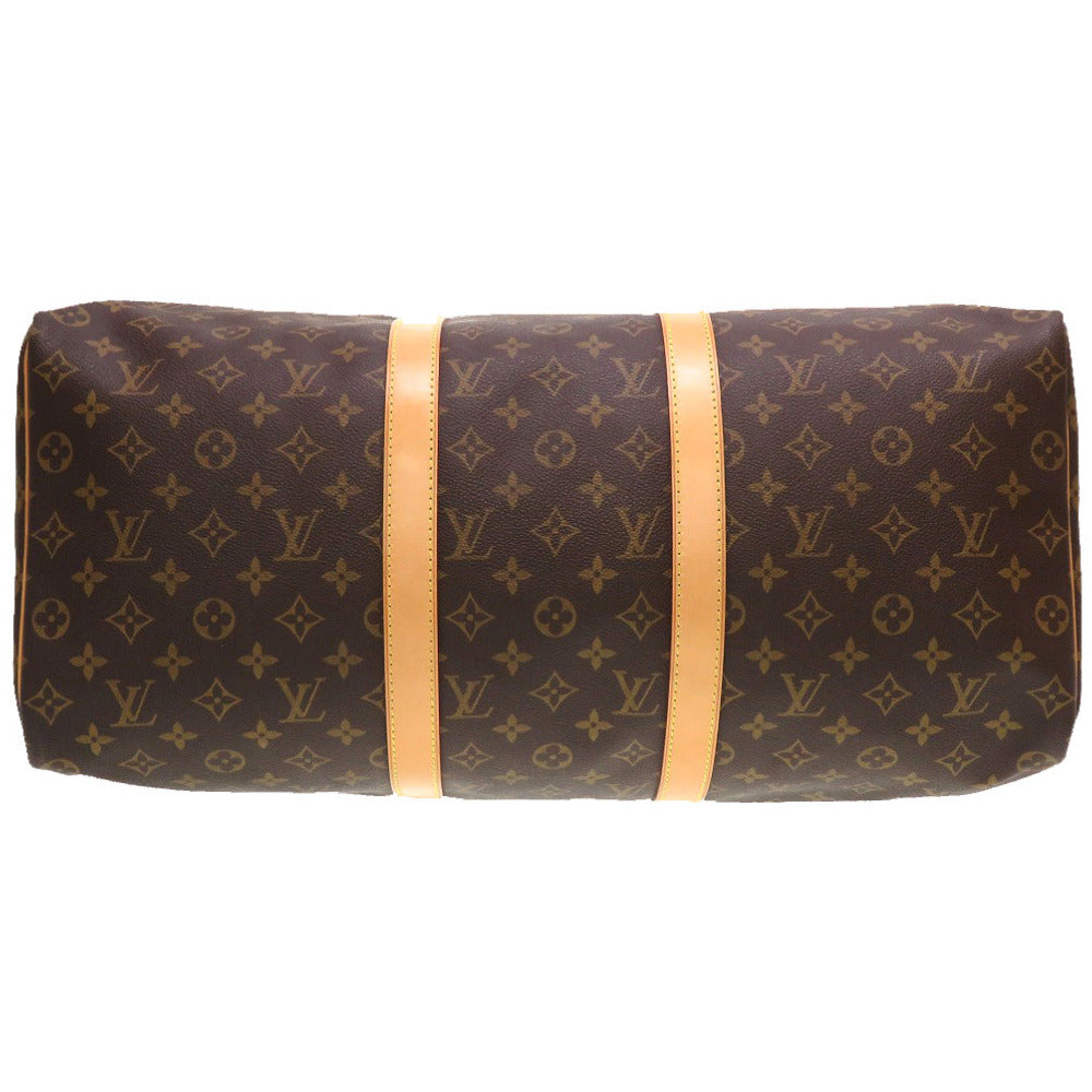 LOUIS VUITTON Boston Duffel bag Monogram canvas Brown Monogram Keepall 50 mens(Unisex)