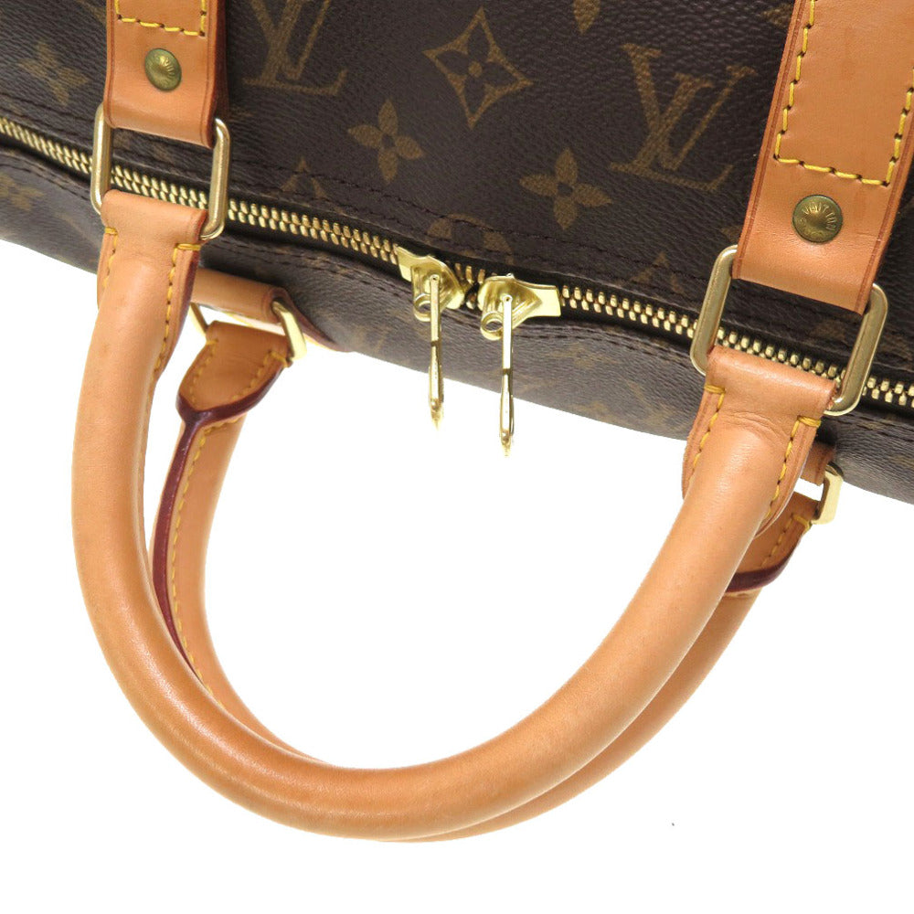 LOUIS VUITTON Boston Duffel bag Monogram canvas Brown Monogram Keepall 50 mens(Unisex)