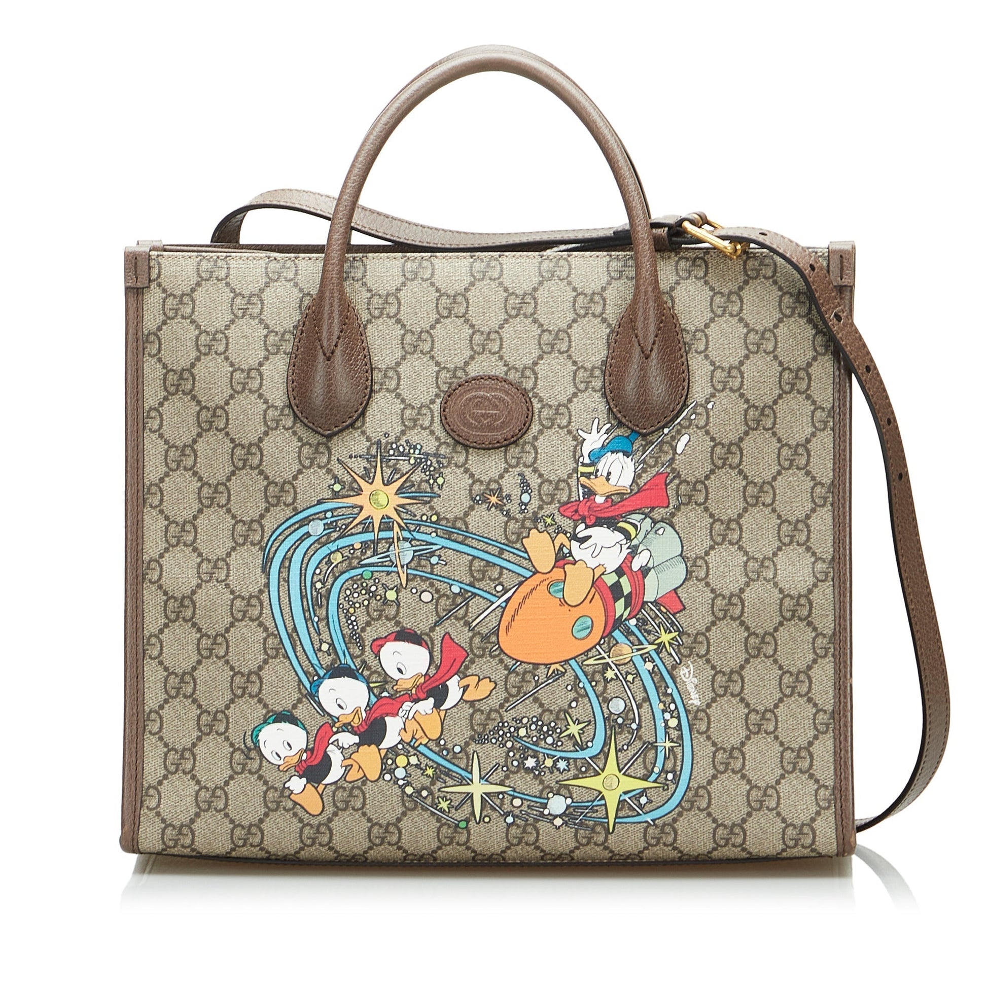 Gucci GG Supreme Leather Canvas Tote Style 1