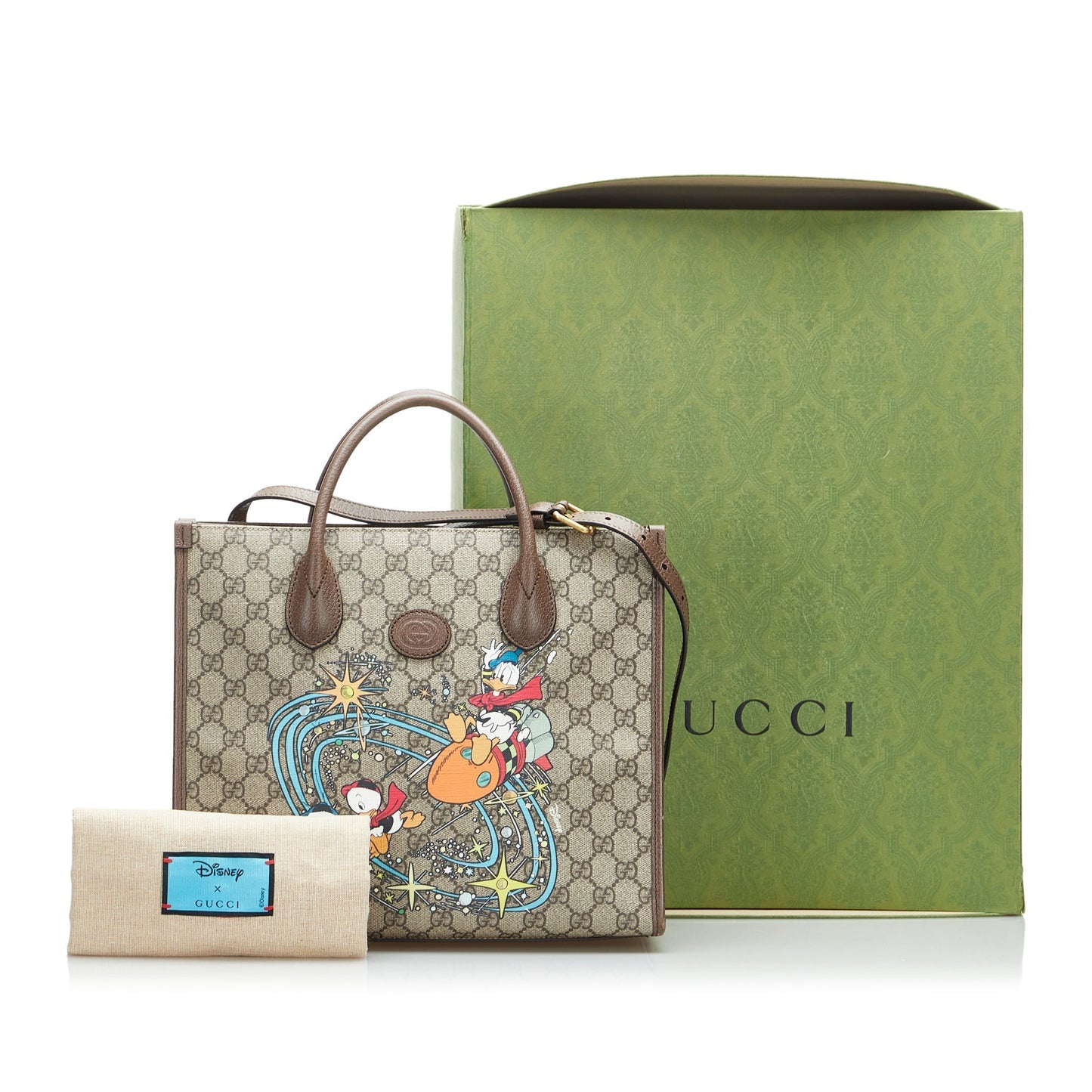 Gucci GG Supreme Leather Canvas Tote Style 1