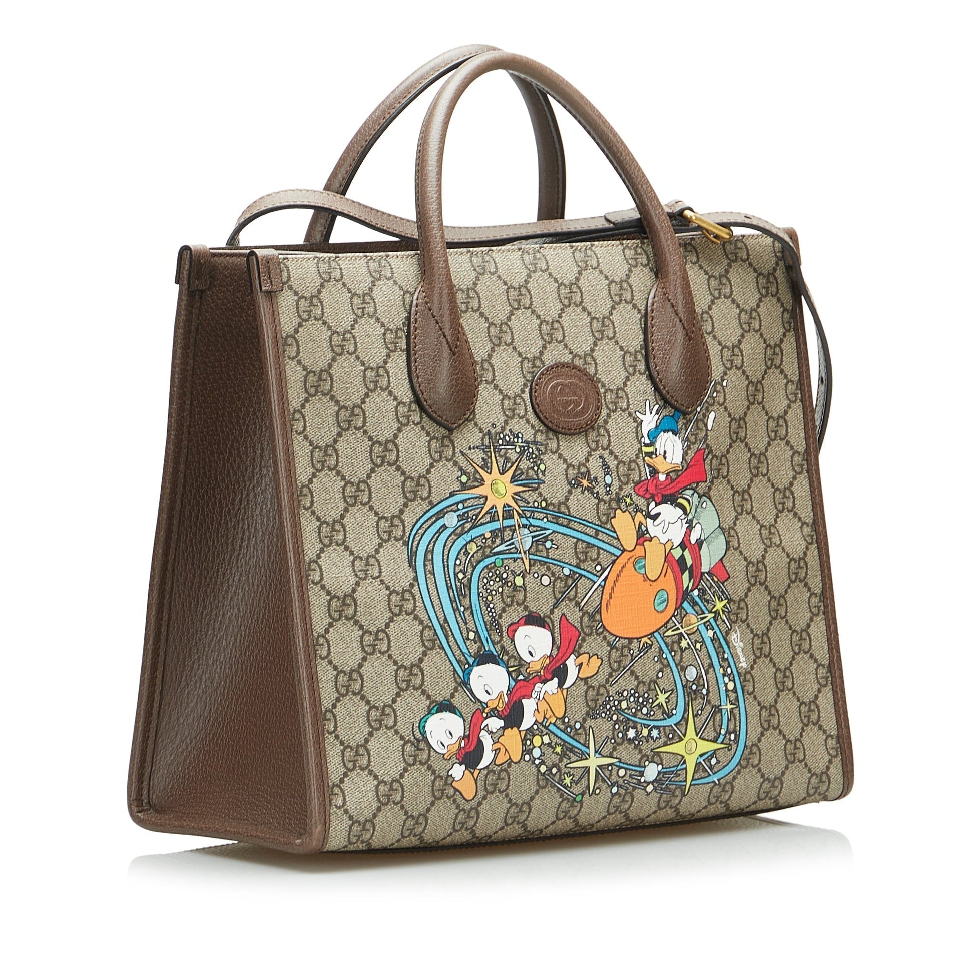 Gucci GG Supreme Leather Canvas Tote Style 1