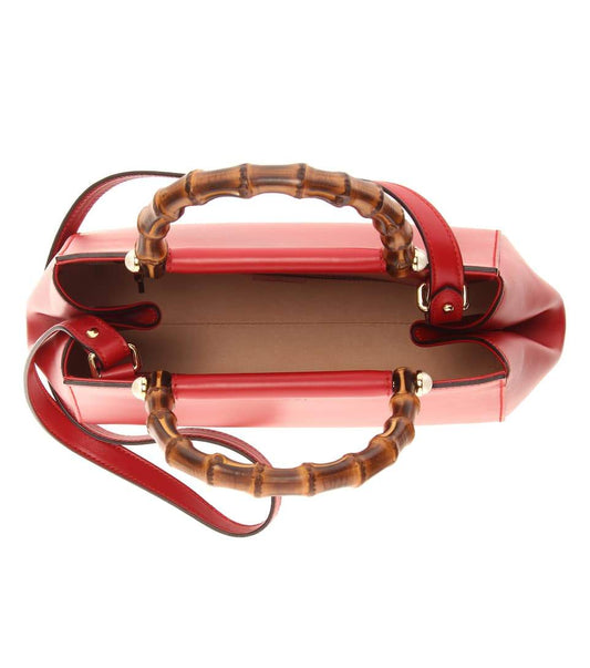 Gucci Monogram Leather Top Handle Crossbody