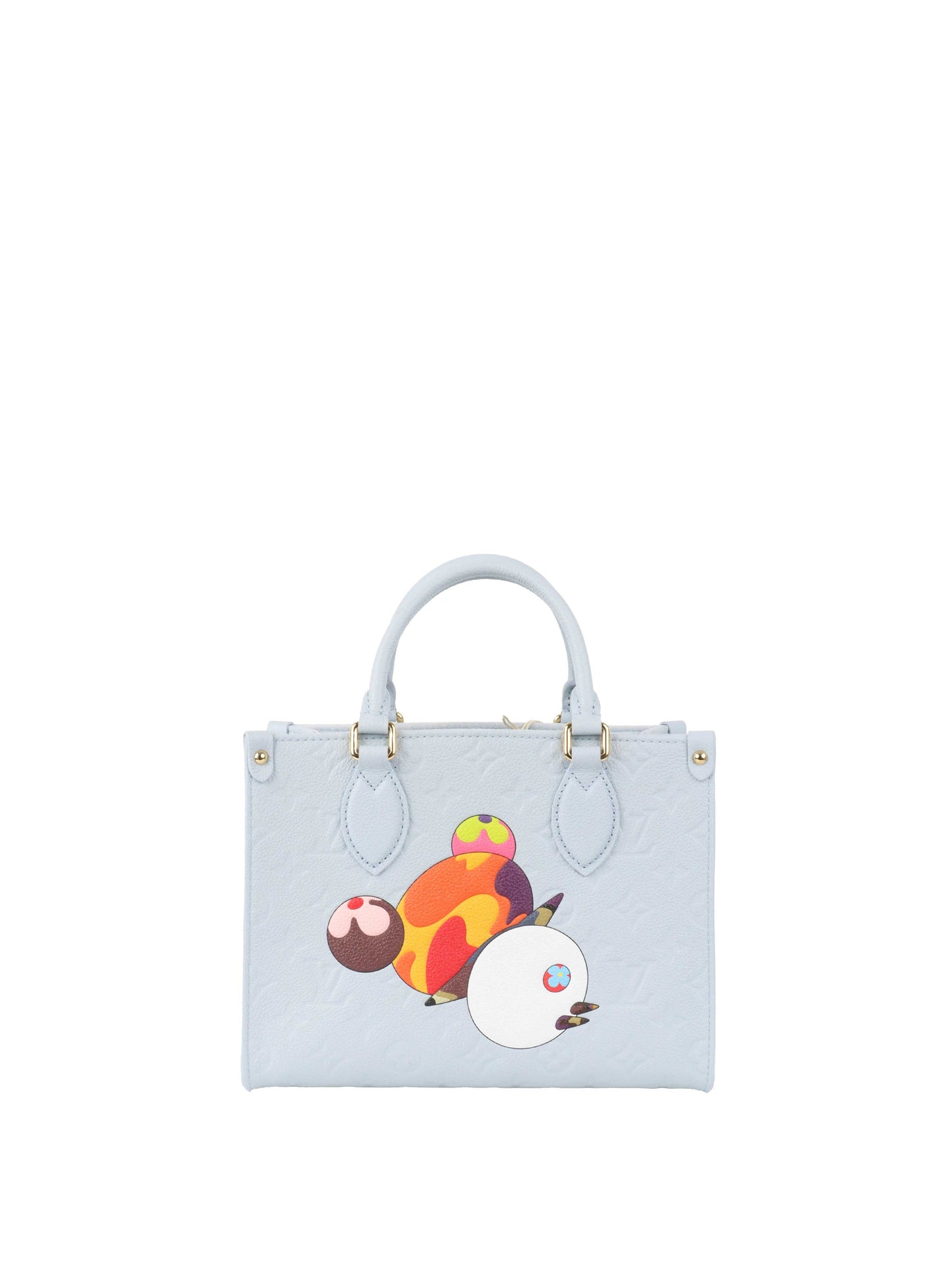 Louis Vuitton x Takashi Murakami OnTheGo PM Washed Blue Monogram Empreinte Leather