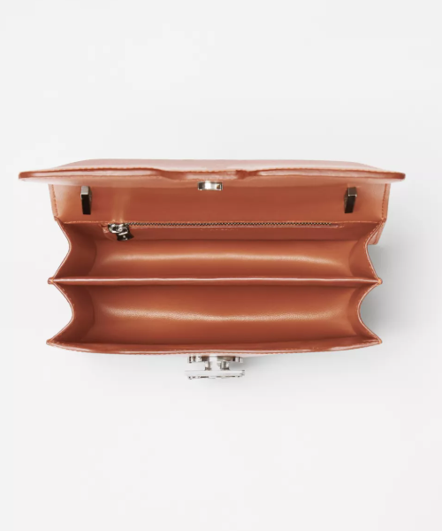 Burberry Small Leather TB Bag Brown