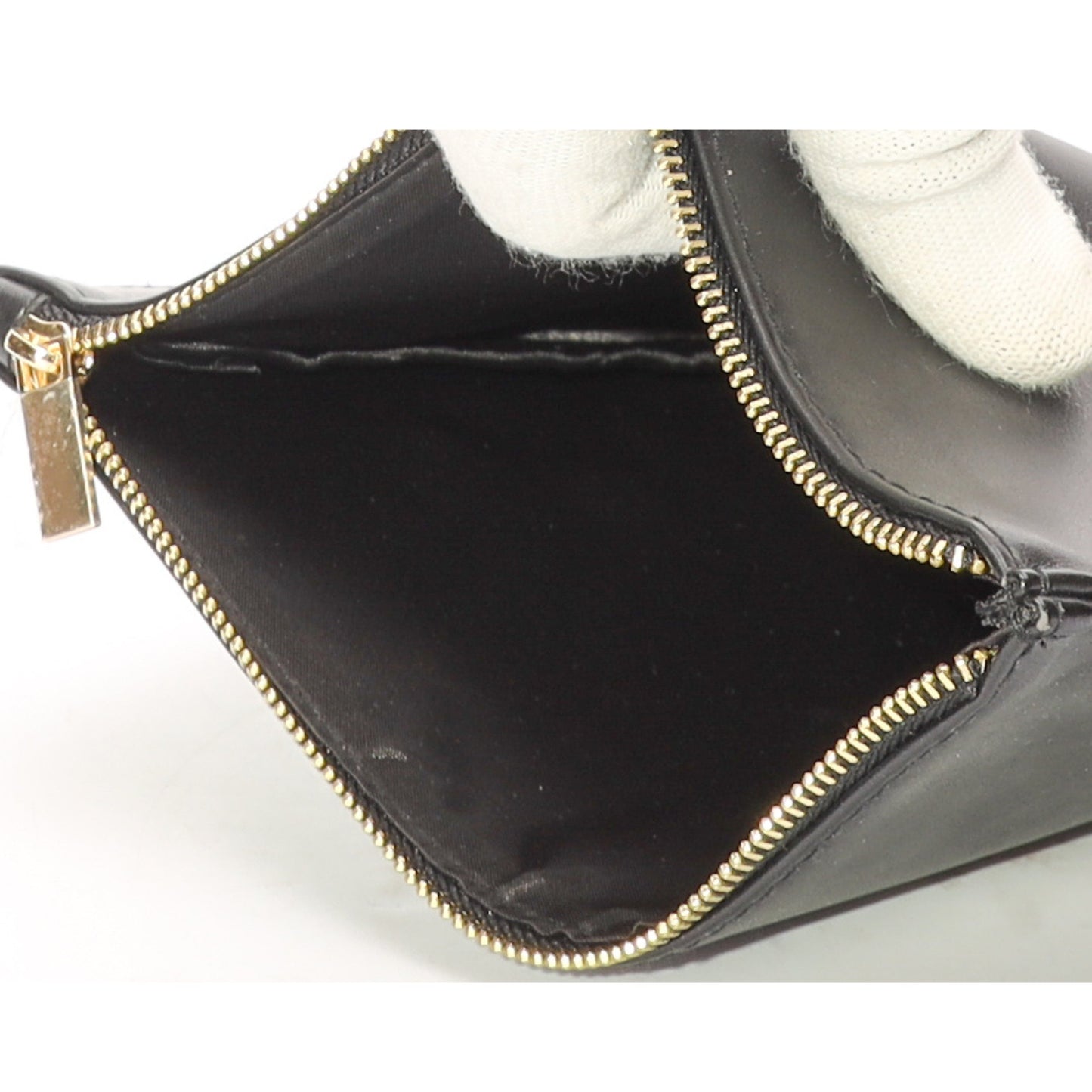 Yves Saint Laurent Black Zip Pouch Luxury Handbag