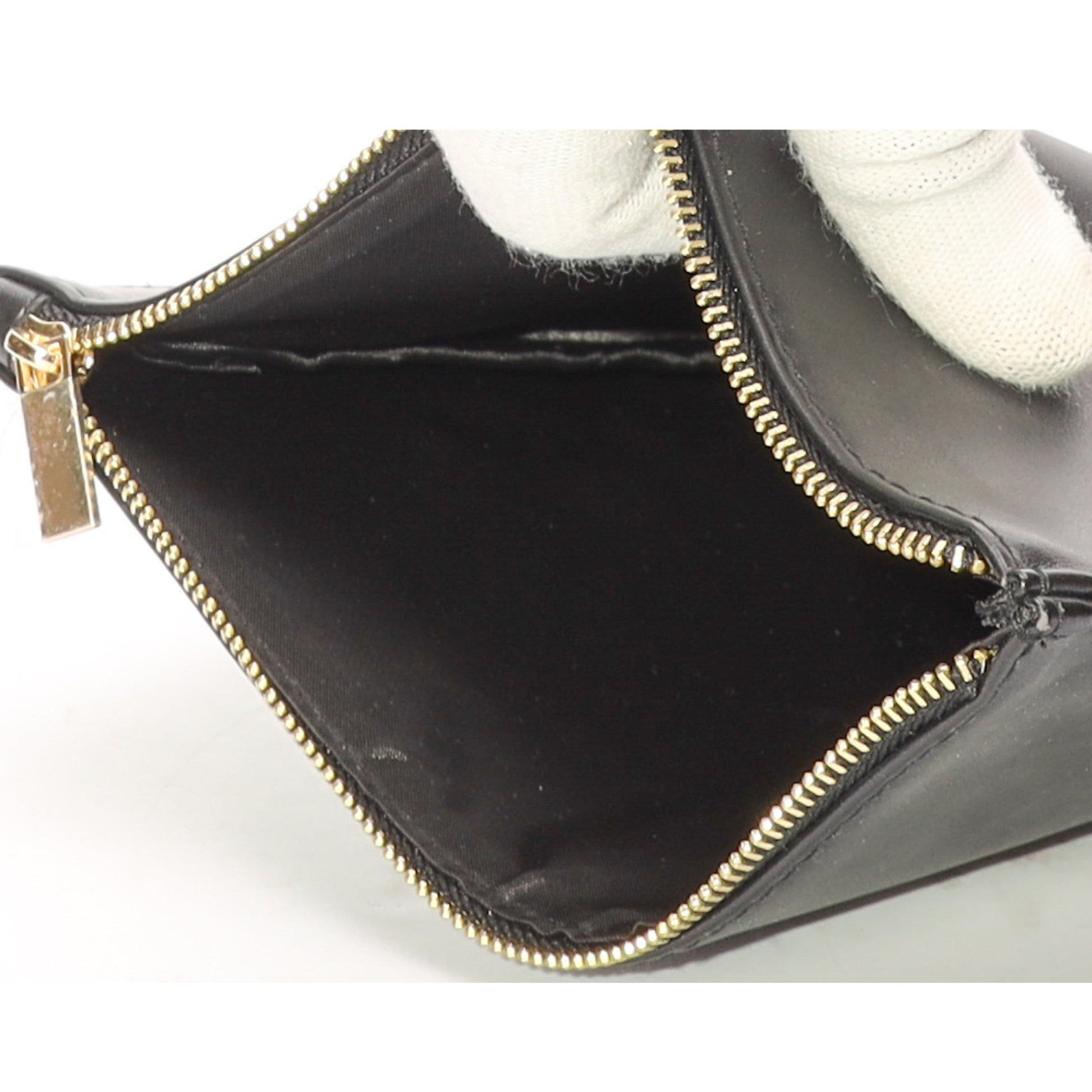 Yves Saint Laurent Black Zip Pouch Luxury Handbag