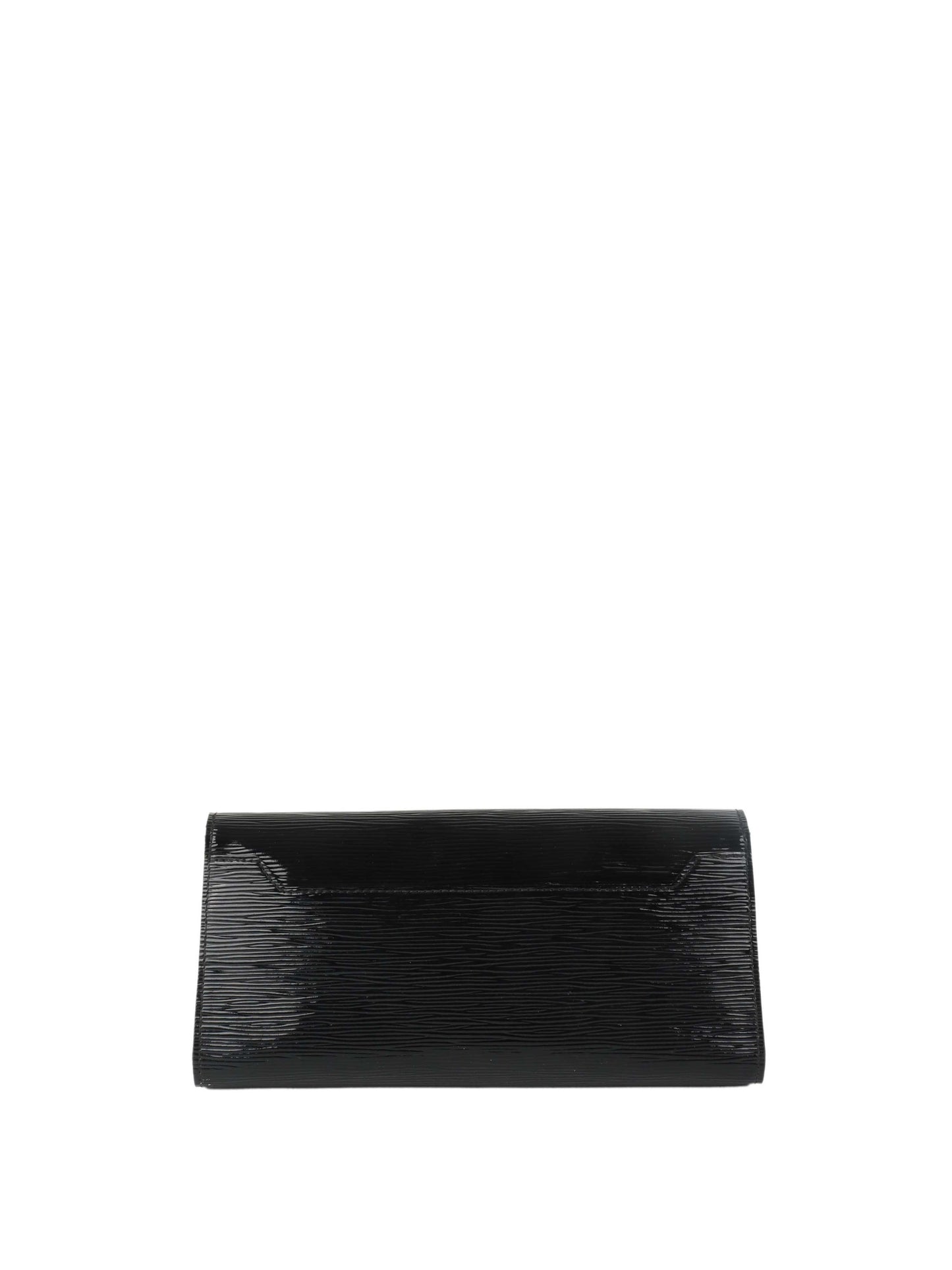 Louis Vuitton Black Patent Epi Clutch with Shoulder Strap