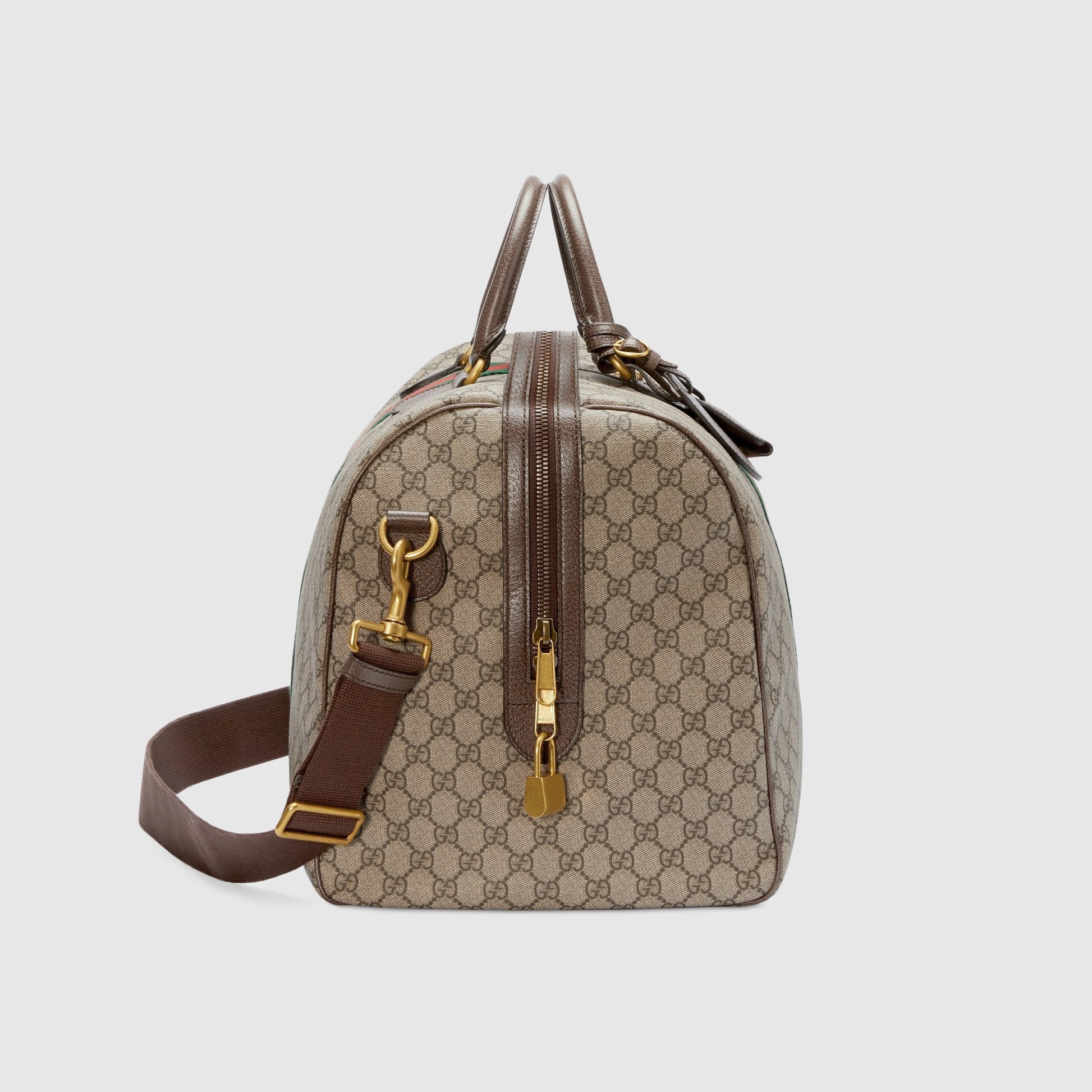 Gucci Monogram Nylon Leather Canvas Crossbody