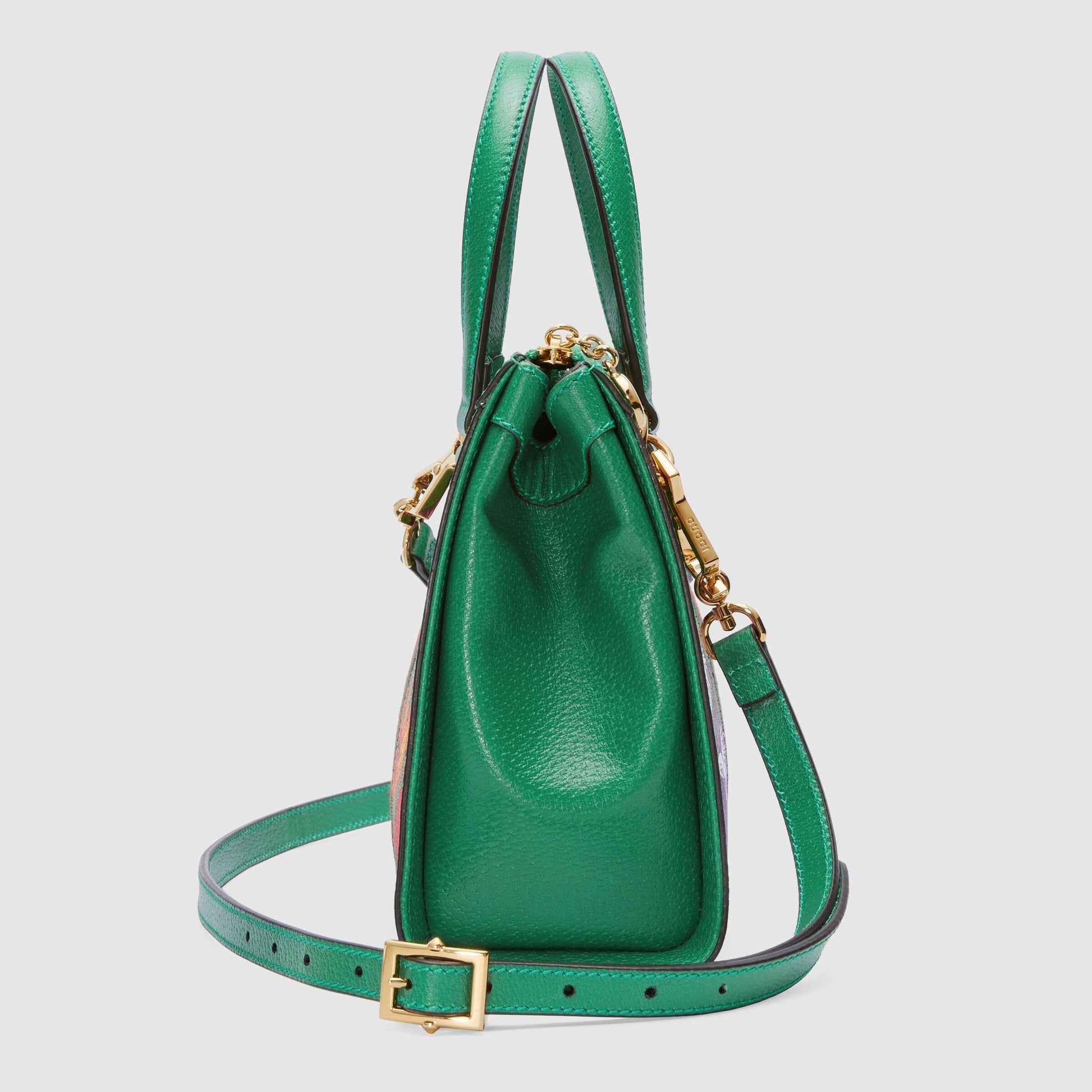 Gucci Monogram Leather Canvas Tote