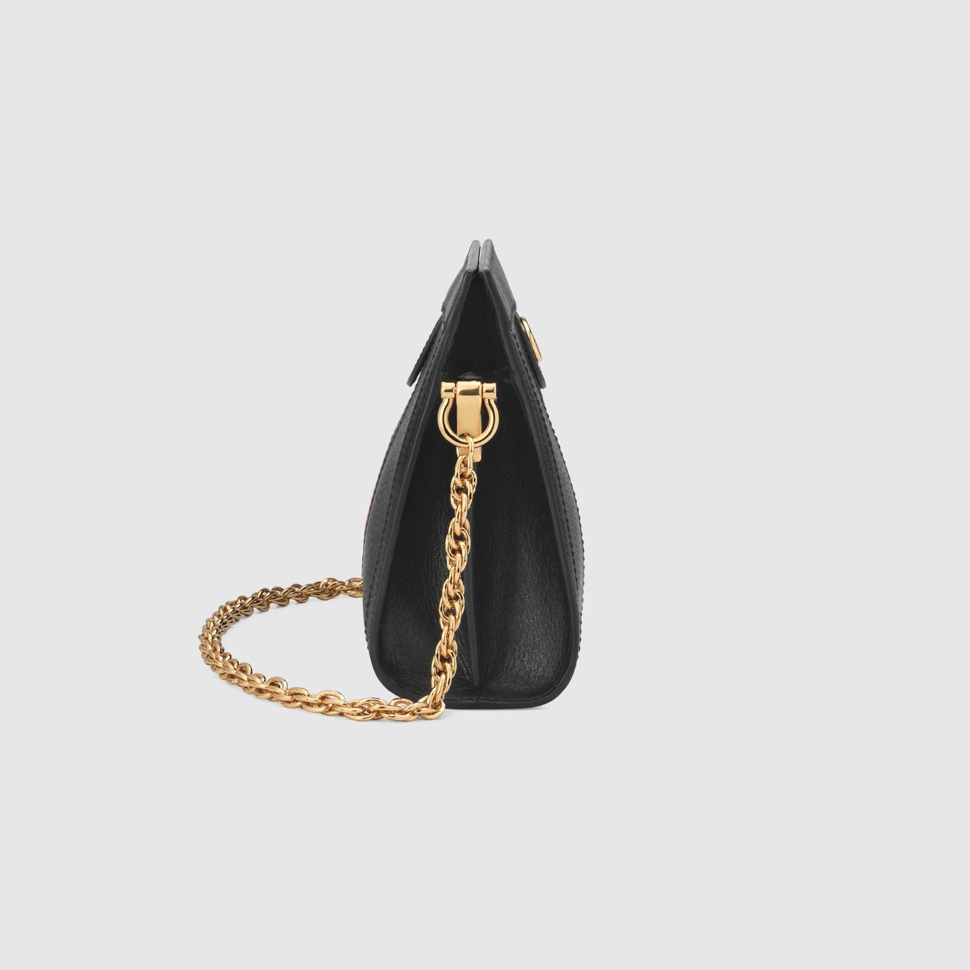 Gucci Monogram Chain Leather Crossbody