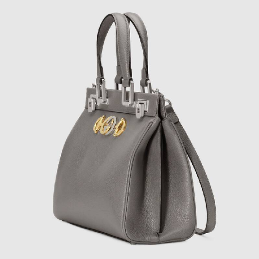 Gucci Monogram Leather Top Handle Crossbody