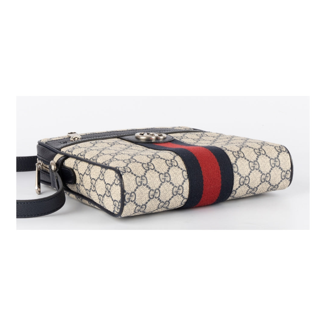 Gucci Monogram Leather Canvas Crossbody