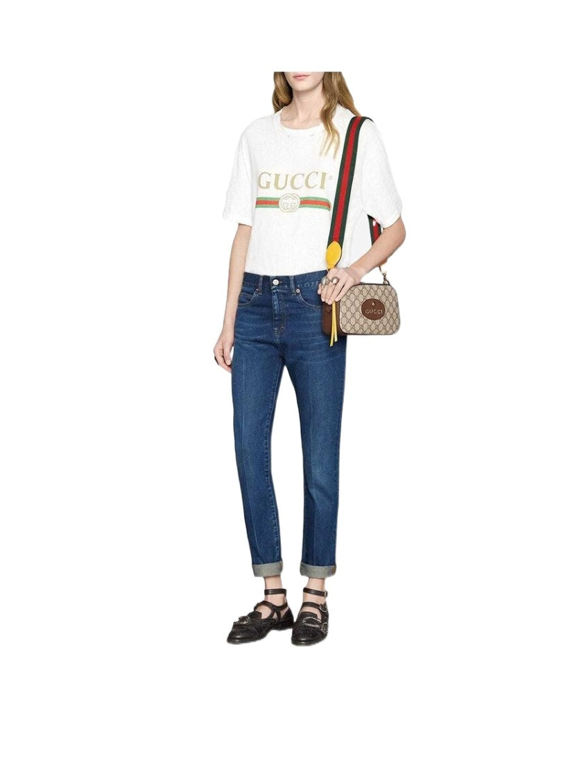 Gucci Leather Canvas Crossbody Style 18