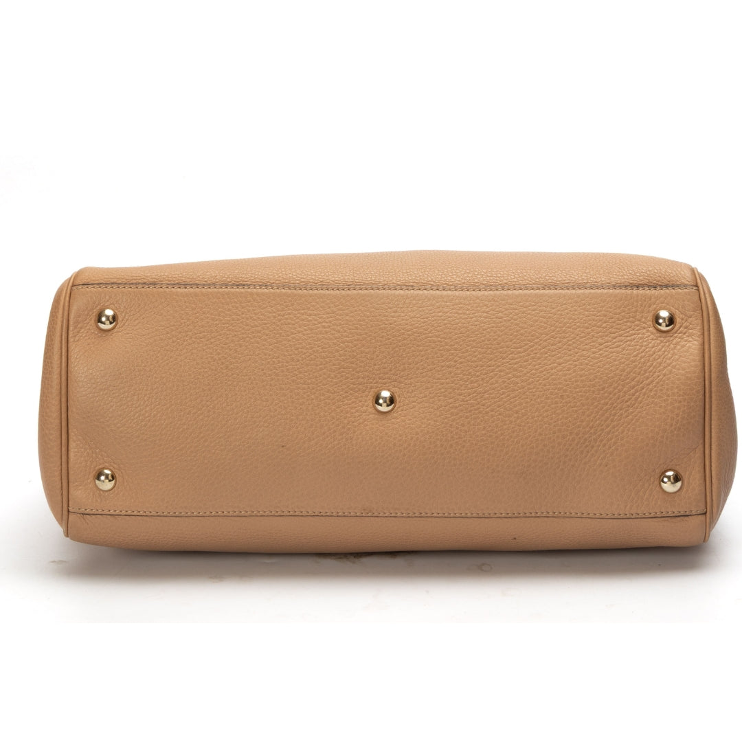 Gucci Leather Canvas Tote