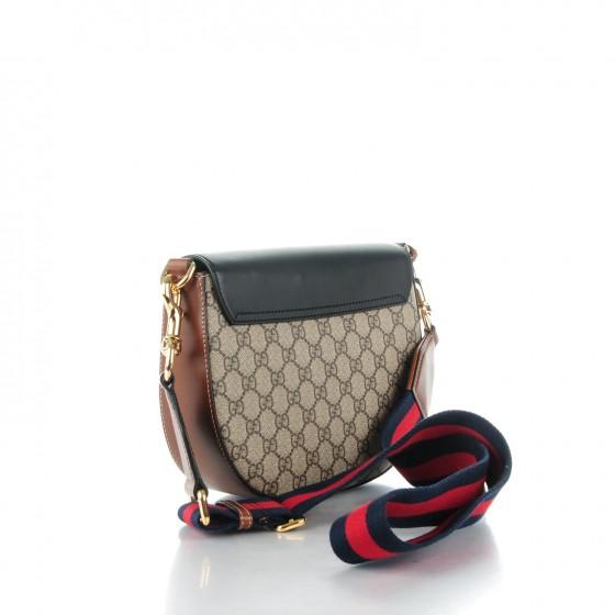 Gucci Monogram Nylon Leather Canvas Crossbody