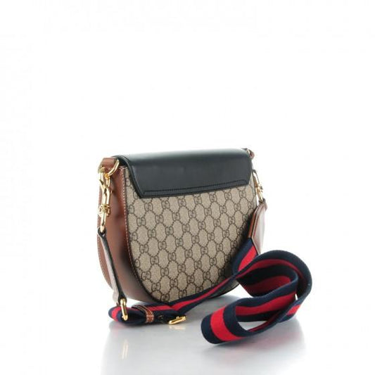 Gucci Monogram Nylon Leather Canvas Crossbody
