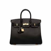 Luxury Hermes Birkin 25cm Handbag 6068 black golden