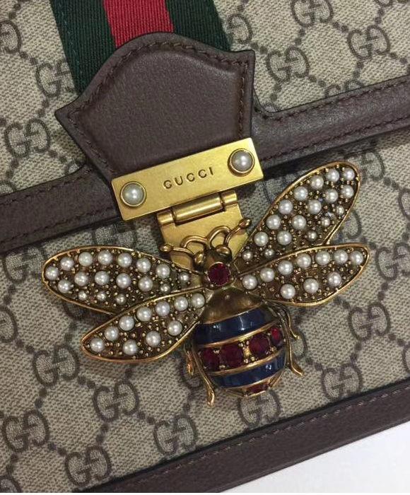 Gucci Monogram Leather Canvas Crossbody