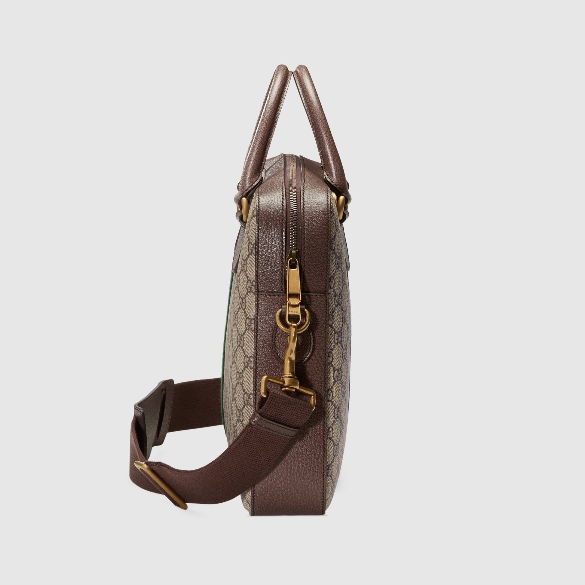 Gucci Monogram Nylon Leather Canvas Crossbody