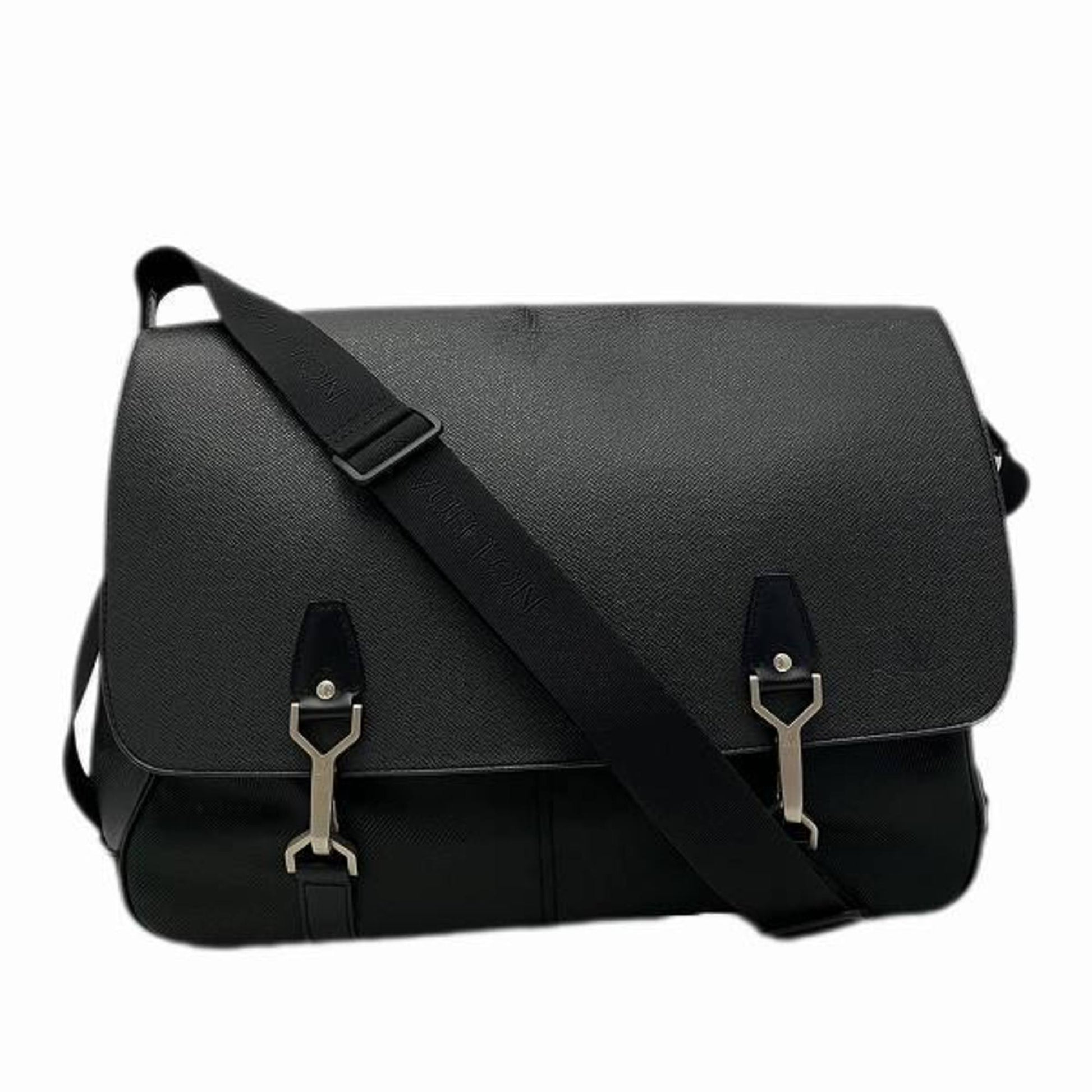 Louis Vuitton Leather Nylon Shoulder Bag