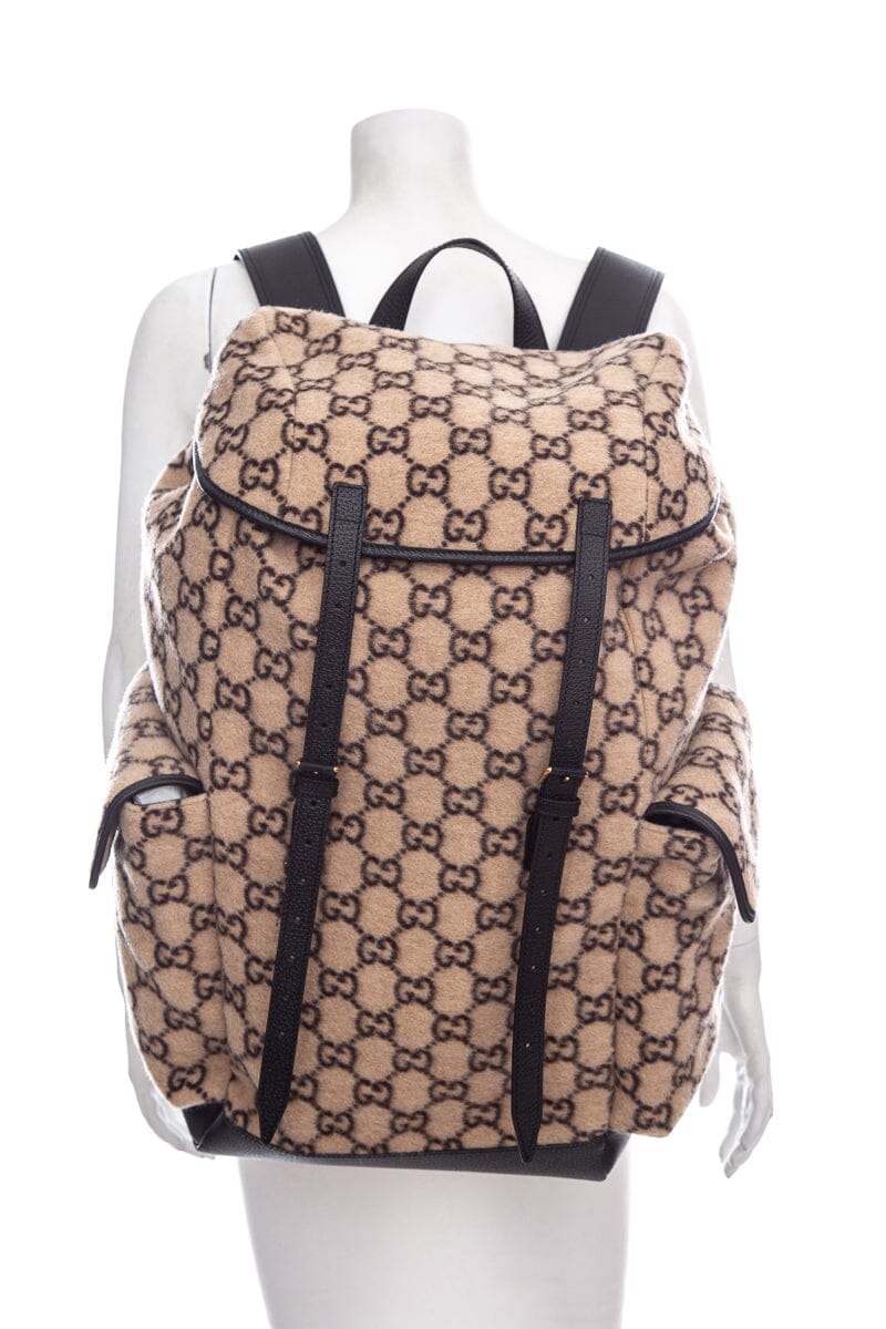 Gucci Beige Monogram Backpack