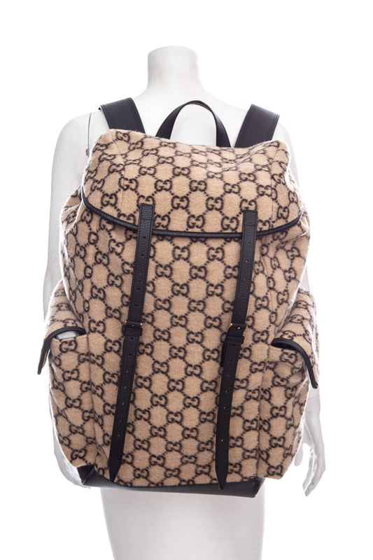 Gucci Beige Monogram Backpack