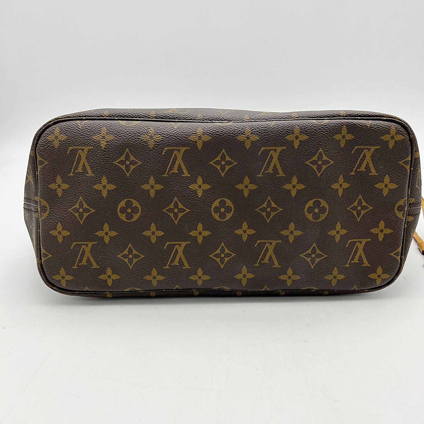 Flower tote cloth handbag Louis Vuitton Brown in Cloth LA19677