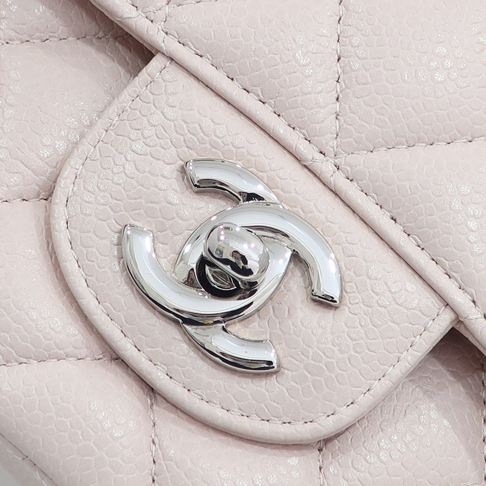 Chanel Bag Matrasse 25 A01112 Chain Shoulder CC Mark W Flap Caviar S Pink SV G Women 19th 8 digit Card Bag
