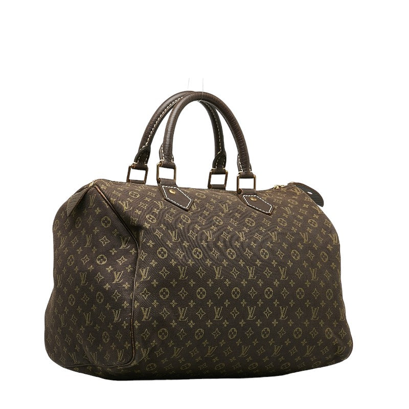 Louis Vuitton Louis Vuitton Monogram Miniature M95224 Handbag Linen/Leather Brown