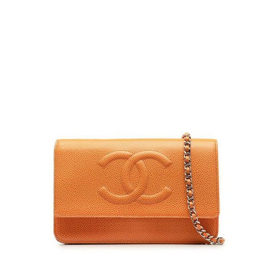 Chanel Coco Caviar Chain Wallet Shoulder Bag