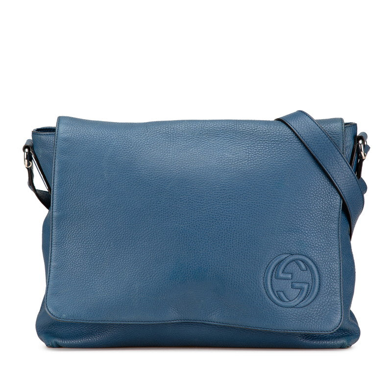Gucci Interlocking G Leather Shoulder Bag