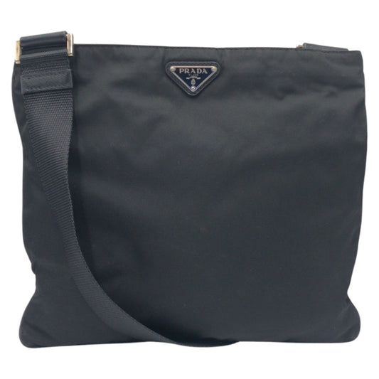 PRADA Shoulder Bag Nylon Black black Shoulder Bag Unisex Test Triangular logo Women