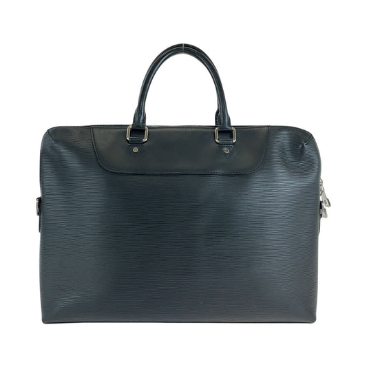 LOUIS VUITTON Business bag M50163 leather black Business bag briefcase Epi Porto Documents Jules mens