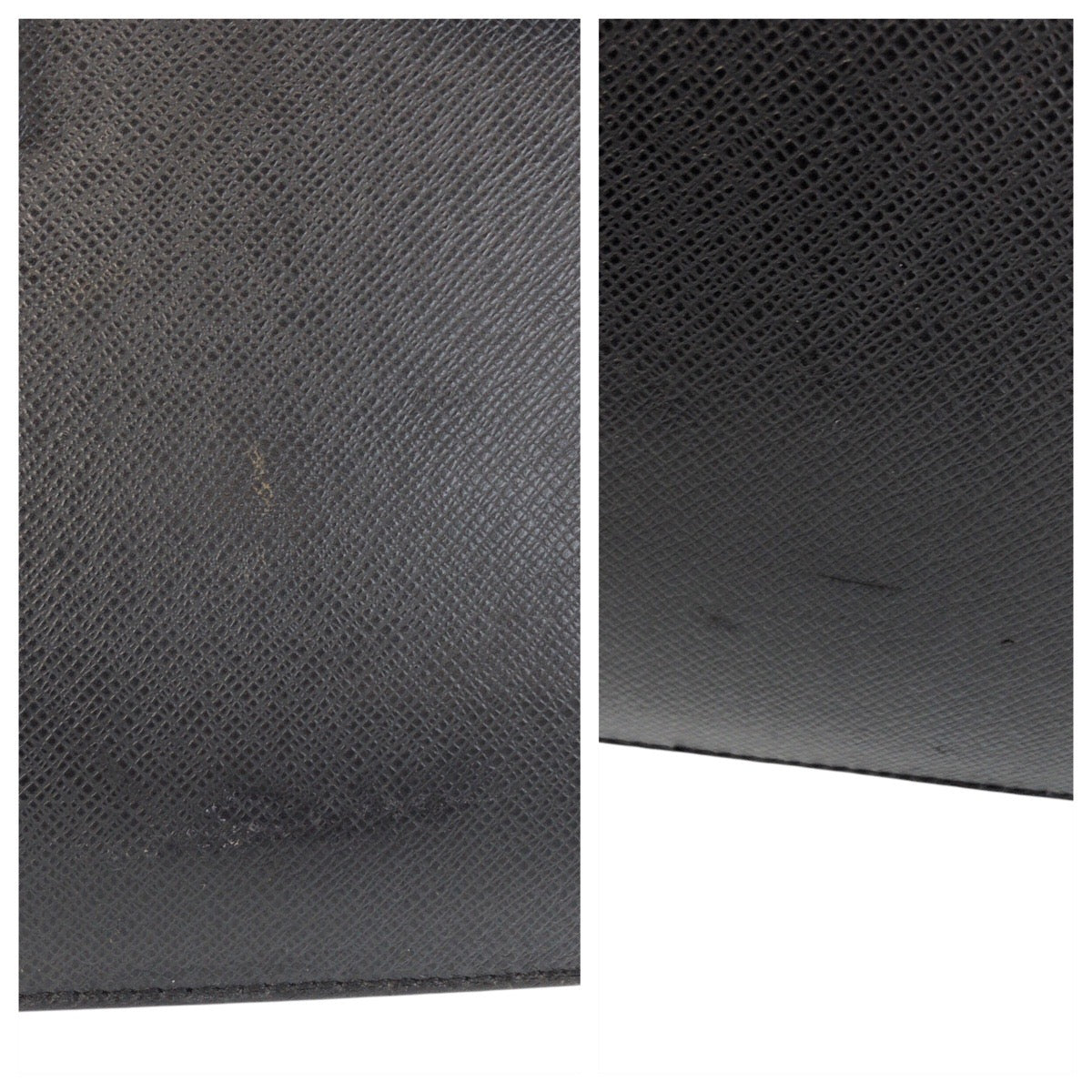 LOUIS VUITTON Business bag M31052 leather Ardoise Black SilverMetal Business bag briefcase Taiga Robusto 1 mens