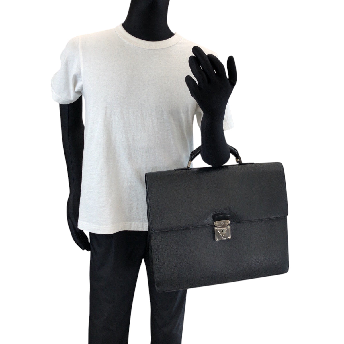 LOUIS VUITTON Business bag M31052 Taiga Aldoise black Business bag handbag Taiga Robusto 1 mens