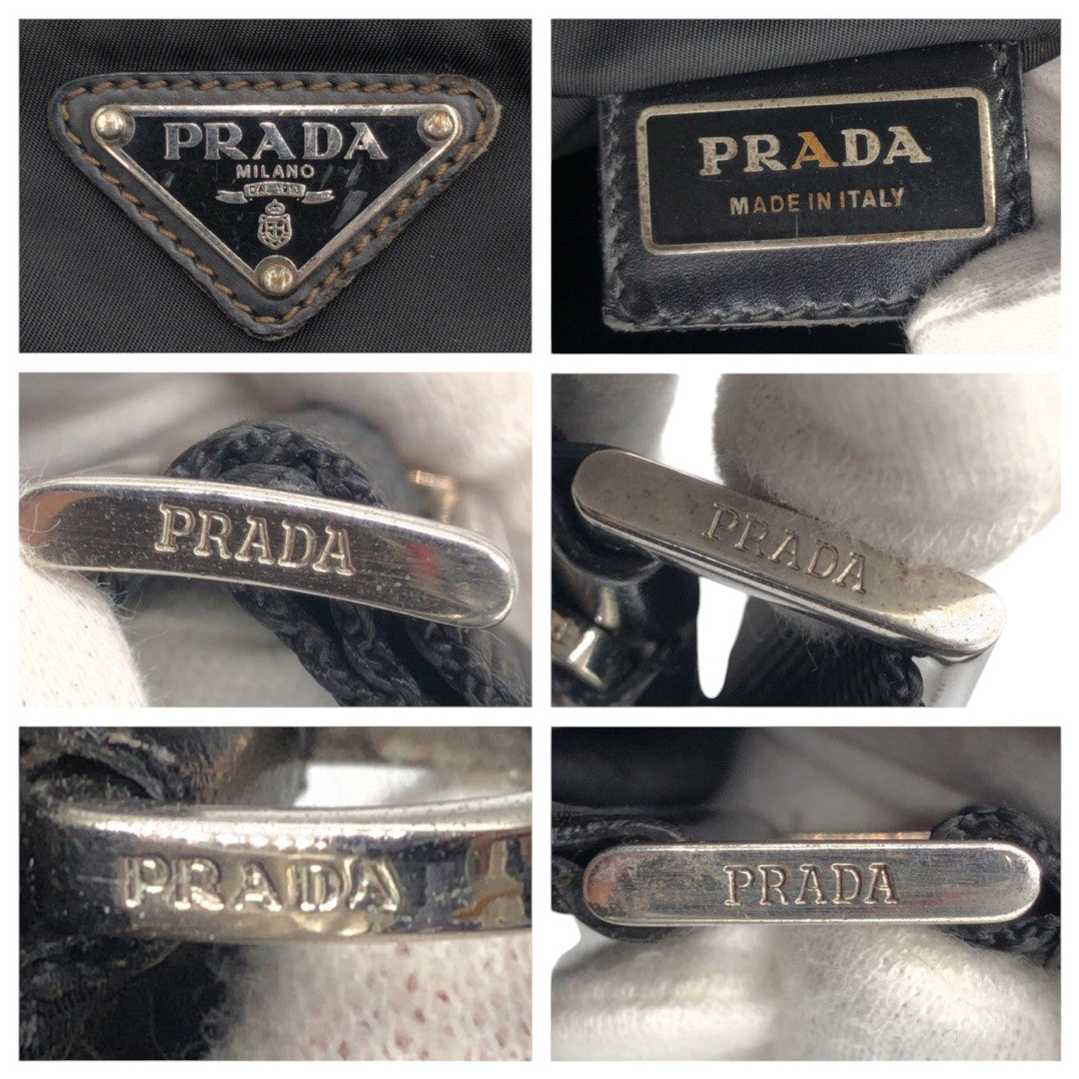 PRADA Shoulder Bag Nylon Black black Shoulder Bag Sacoche Unisex Test Triangular logo mens - Style 2