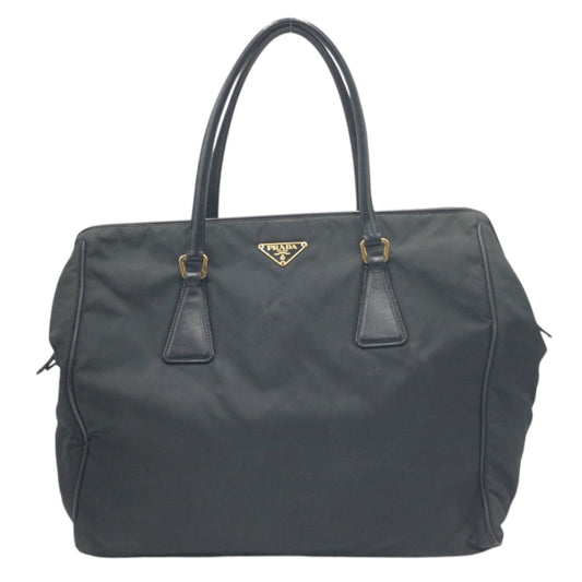 PRADA Tote Bag Nylon Black black Tote Bag handbag Test Triangular logo Women