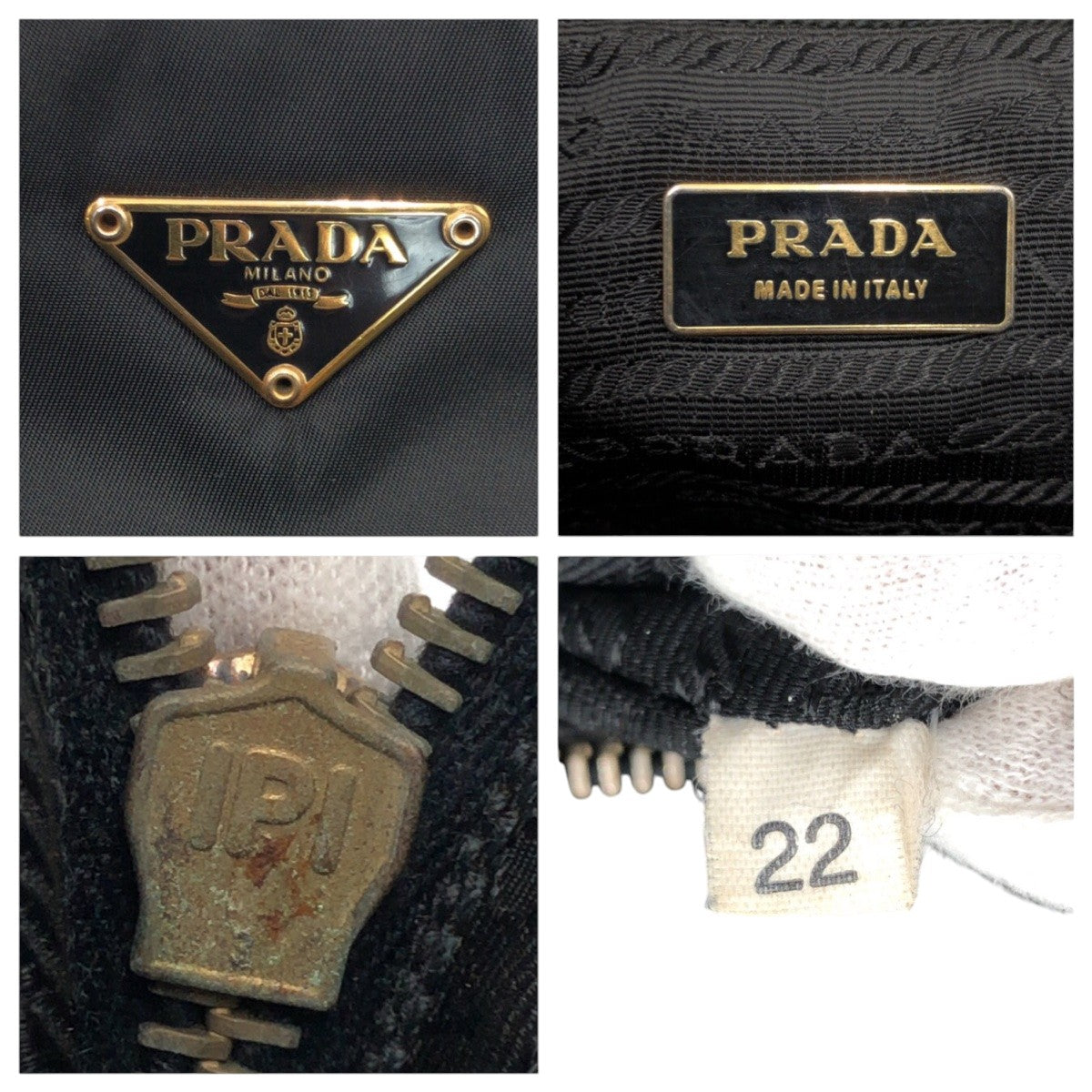 PRADA Tote Bag Nylon Black black Tote Bag handbag Test Triangular logo Women