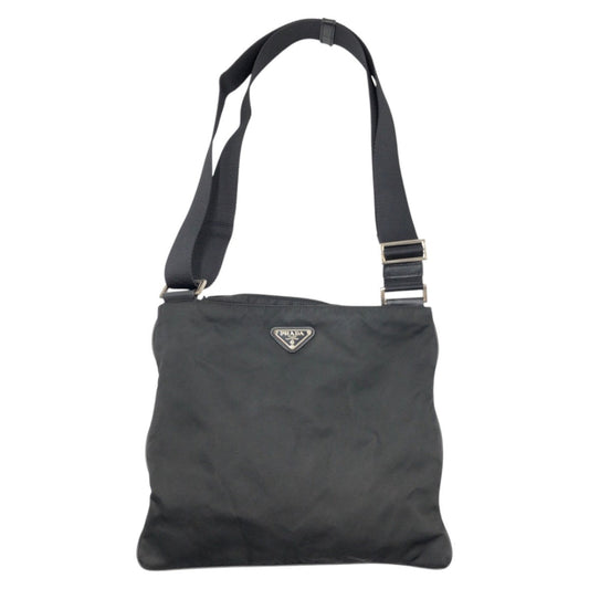 PRADA Shoulder Bag Nylon Black black Shoulder Bag Unisex Test Triangular logo mens