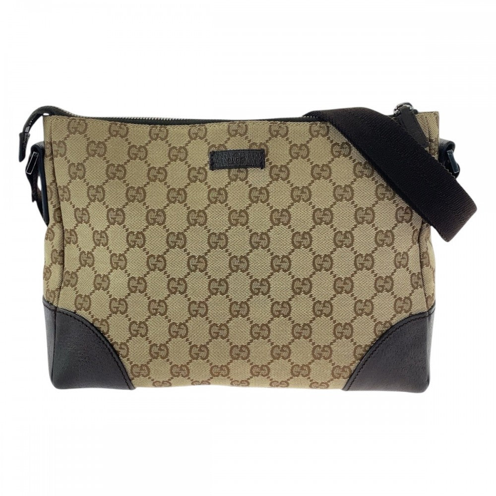 GUCCI Shoulder Bag 114273 GG canvas Beige brown
