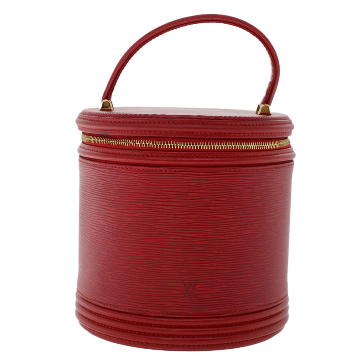 LOUIS VUITTON Epi Cannes Hand Bag Red LV Auth