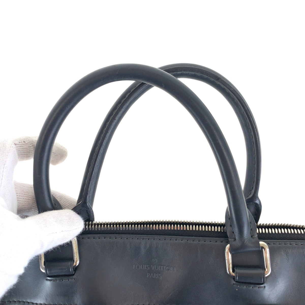 LOUIS VUITTON Business bag N48260 PVC, Leather Black SilverMetal Business bag Briefcase 2way Damier Graphite Porto Documentaion NM mens