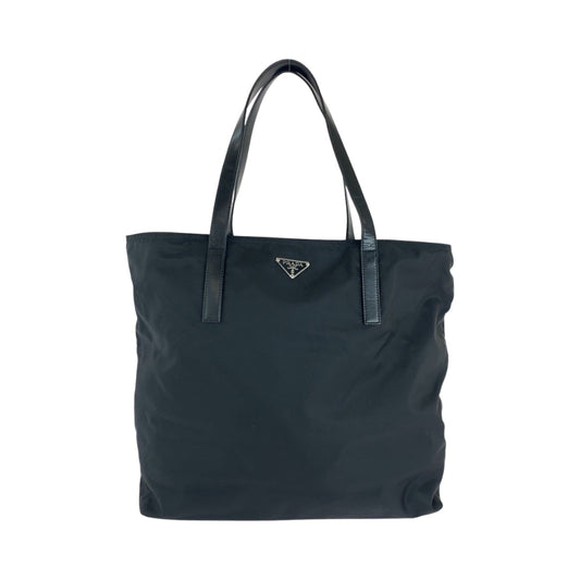 PRADA Tote Bag Nylon black Test Triangle With logo