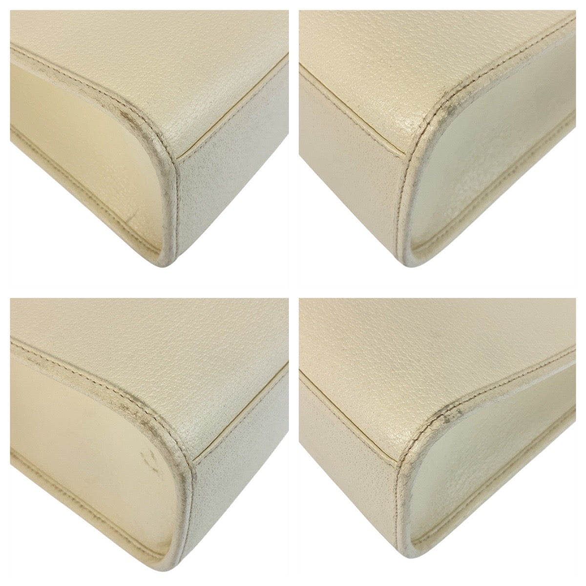 GUCCI Tote Bag 002 1064 leather White Ivory SilverMetal Jackie