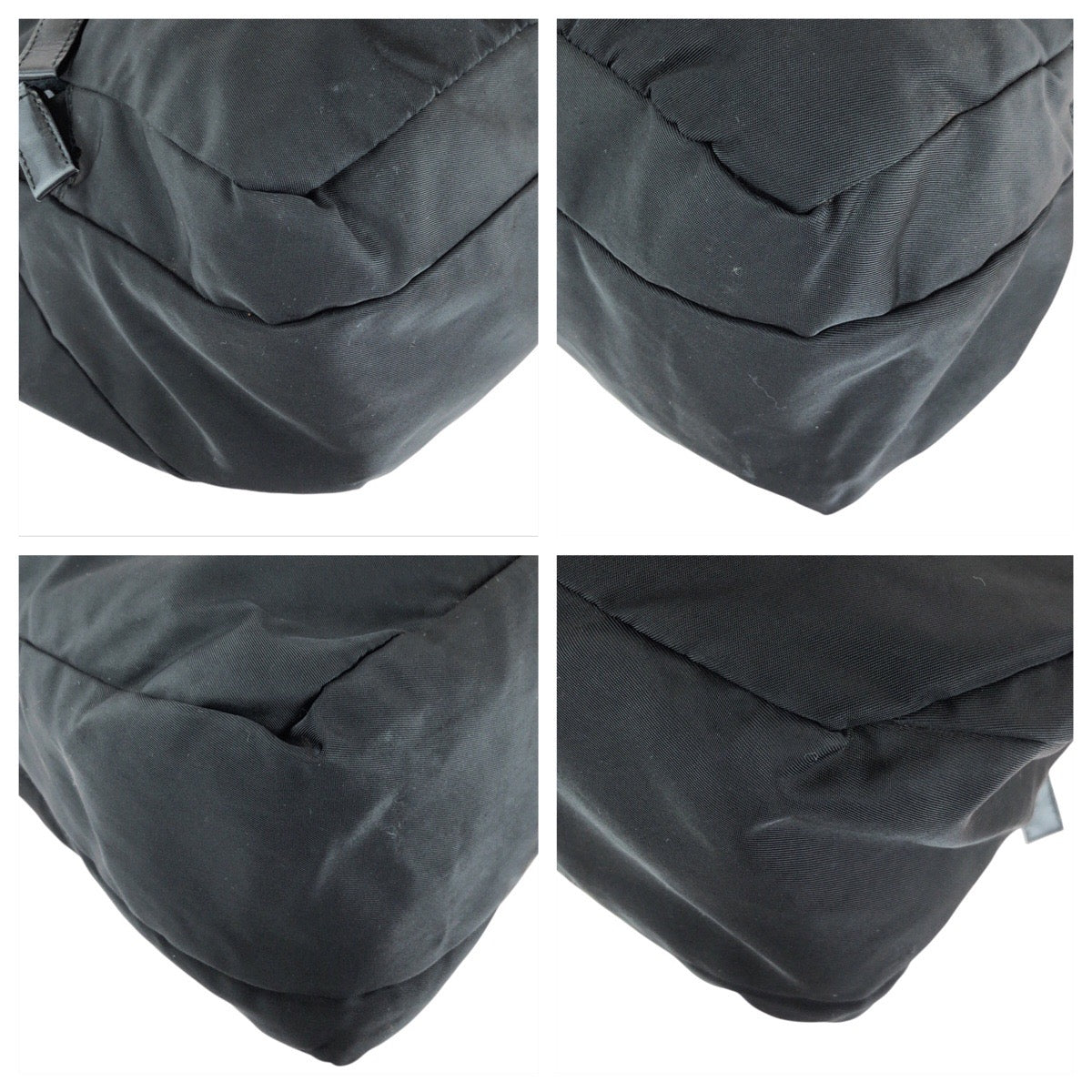 PRADA Shoulder Bag Nylon Black SilverMetal Test Triangle With logo - Style 19