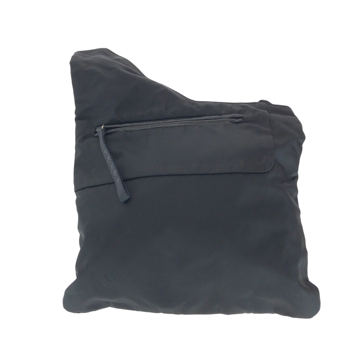 PRADA Shoulder Bag Nylon Black SilverMetal Shoulder Bag Sacoche Test Triangle With logo Women - Style 8