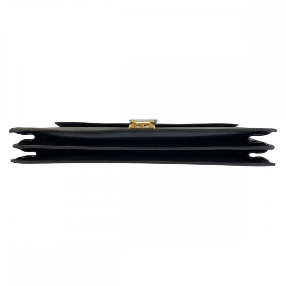 LOUIS VUITTON Business bag M54422 leather Black GoldMetal Business bag briefcase Epi Serviet Conseiller mens
