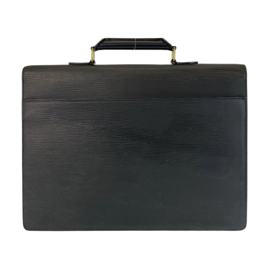 LOUIS VUITTON Business bag M54422 leather Black GoldMetal Business bag briefcase Epi Serviet Conseiller mens