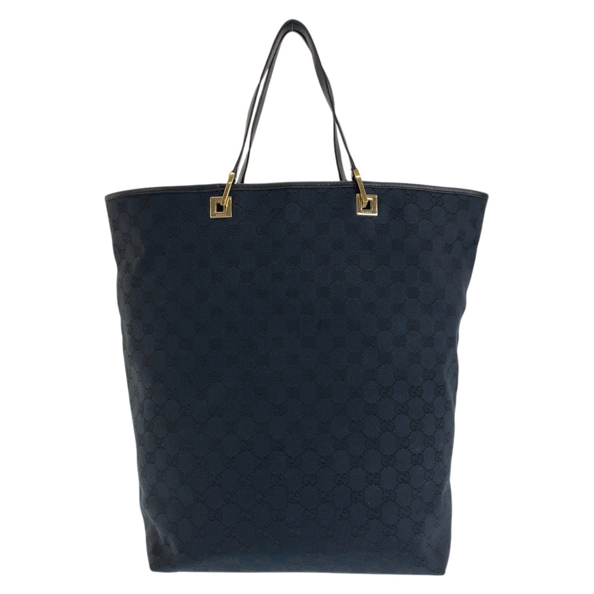 GUCCI Tote Bag 002 1097 GG canvas Black GoldMetal